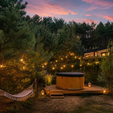 Oaza Swiety Spokoj - Tiny House Z Balia I Jacuzzi Przy Rzece Narew